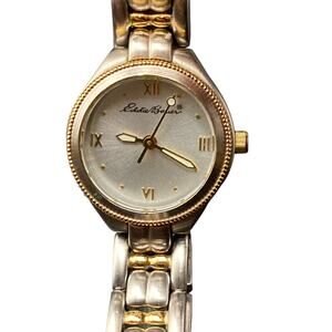 Eddie Bower 0085 Womens Petite Minimalist Watch 22mm New Battery WR 50M Wrist 6"